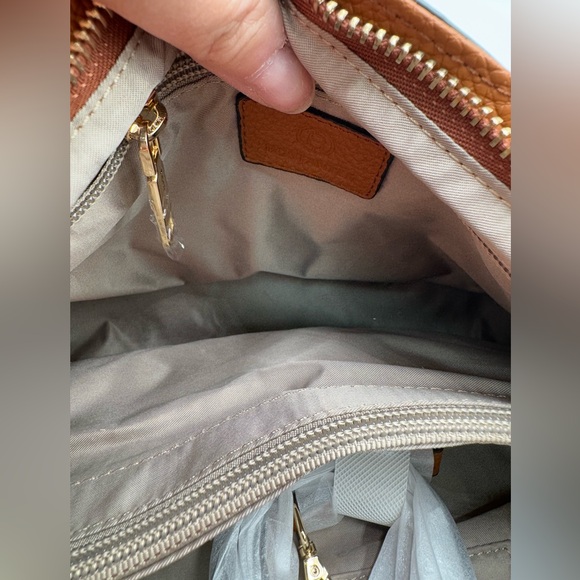 Bostanten Nevin Genuine Leather Satchel Hobo Top Handle Tote - Picture 12 of 13